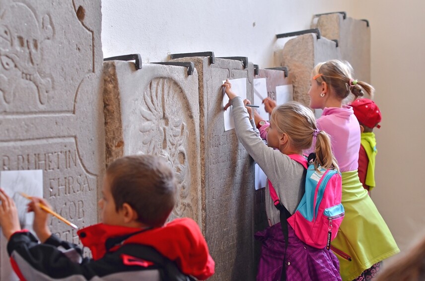 České Budějovice gotické - didaktický program. Foto J. Sajtlová.